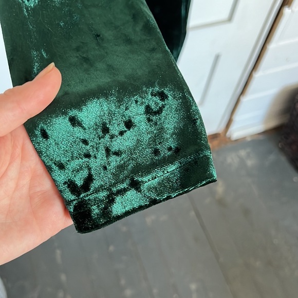 Steve Madden green velvet mini dress - Picture 5 of 5